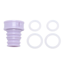 (Purple) Tragbare Flaschendusche mit 4 Gummiringen für Camping
