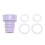 (Purple) Draagbare flesdouche met 4 ringen 1