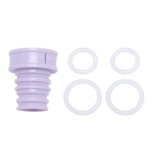 (Purple) Draagbare flesdouche met 4 ringen