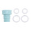 (Mint Green) Draagbare flesdouche met 4 ringen 1