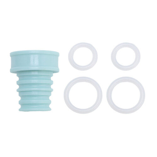 (Mint Green) Draagbare flesdouche met 4 ringen