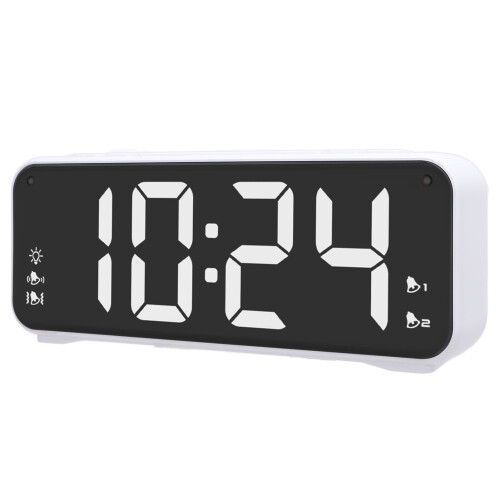 Sveglia con Vibrazione per Letto, Display LED e Suoneria Forte 2