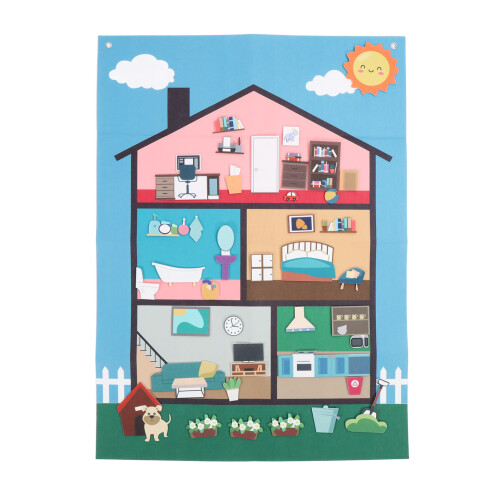 Set Lavagna in Velluto per Bambini, Gioco Educativo Portatile 1