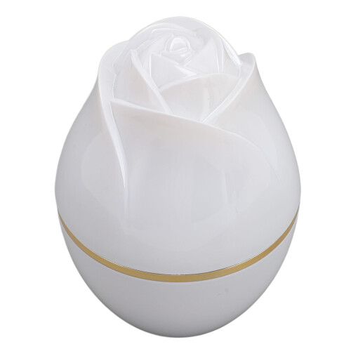 White Magnetic Rose Ring Box Multifunctional Jewelry Display