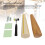 7pcs Jewelry Sizer Tools Wooden Mandrel Rubber Hammer Bangle Shaper 5