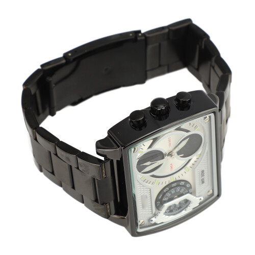 Electronic Quartz Watch Men Double Display Rectangular 30M Waterproof 2