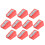 (red) 10Pcs Portable Billiard Cue Tip Shaper Corrector Pencil Sharpener 1