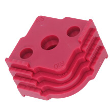 4 Stück Roter ABS Radius-Lehren-Set für Holzarbeiten, Eckenabrundung