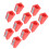 (red) 10Pcs Portable Billiard Cue Tip Shaper Corrector Pencil Sharpener 4