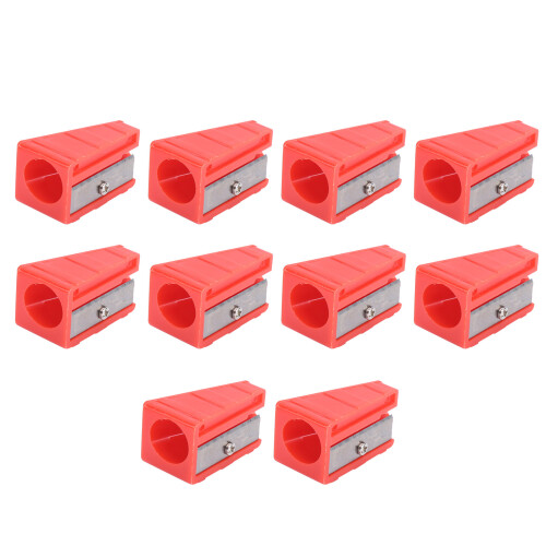 (red) 10Pcs Portable Billiard Cue Tip Shaper Corrector Pencil Sharpener 1