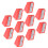(red) 10Pcs Portable Billiard Cue Tip Shaper Corrector Pencil Sharpener 5