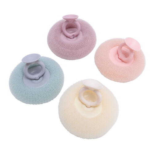 4Pcs Sunflower Bath Ball Exfoliating Scrubber w/ Cup 1