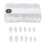 120pcs 3D Diamond Nail Tips Clear Almond 12 Sizes 1