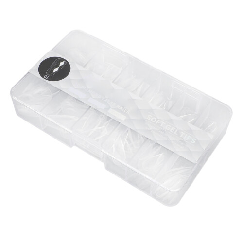 120 Stks 3D Nageltips Lang Transparant Salon DIY 1