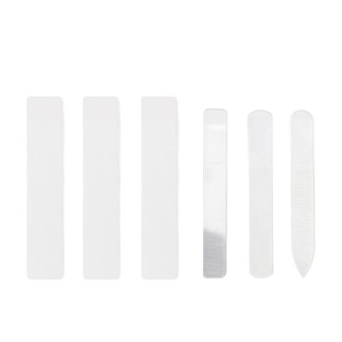 3 Pcs Glass Nail Files Professional Manicure Buffer with Case