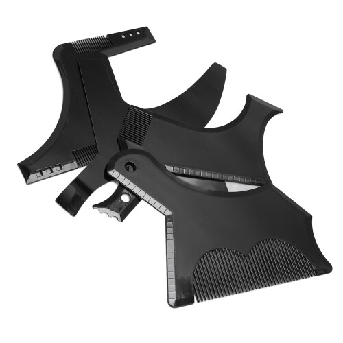 (Black) 4x Baardvormer Template Zwart 1