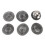 Stainless Steel Scrubber with Handle 5 Replacement Pads 1