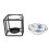 Ahornblatt Aromatherapie-Brenner Set Schwarz 1