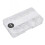 140pcs 3D Diamond Nail Tips Clear Almond 14 Sizes 3