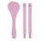 (Pink) Douchepoetsborstel Lang Handvat 3 Maten 1