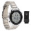 (Silver) Men Digital Watch 50m Waterproof LED Night Light Silver 1