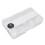 140pcs 3D Diamond Nail Tips Clear Almond 14 Sizes 3