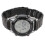 (Black) Men Digital Watch 50m Waterproof LED Night Light Silver 5