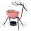 Rosa Hirsch Aromatherapie-Brenner Metall Halter 2