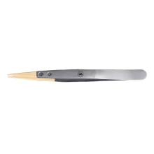 Anti Magnetic Tweezers Replaceable Wooden Tips Watch Repair 27 Size