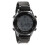 (Black) Men Digital Watch 50m Waterproof LED Night Light Silver 3