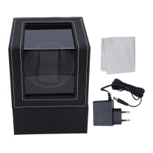 (Black) Single Watch Winder Quiet Motor 110-240V
