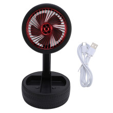 Mini-Akku-Tischventilator, 3-Gang, faltbar, wiederaufladbar