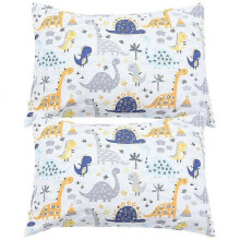 (49X36cm, Assorted Color 3) 2pcs Kids Pillowcases Small Pillow Cover Envelope Closure Toddler Pillowcase Travel Pillow Case