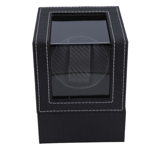 (Black) Single Watch Winder Quiet Motor 110-240V 1