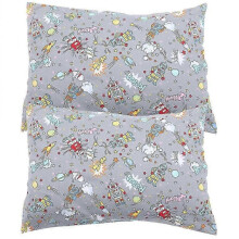(49X36cm, Assorted Color 1) 2pcs Kids Pillowcases Small Pillow Cover Envelope Closure Toddler Pillowcase Travel Pillow Case