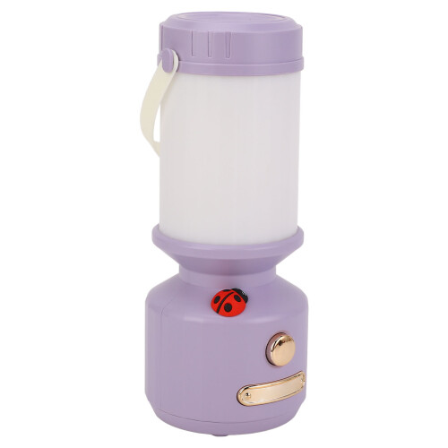 LED Campinglaterne 3 Farben Dimmbar Nachtlampe Lila 2