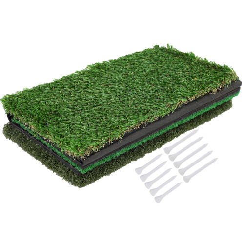 64x41cm Golf Swing Practice Mat Portable Training PP Grass Pad