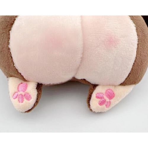 (Monkey) Butt Pillow Plush Doll Soft Portable PP Cotton Keychain Grey Cat 1
