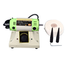 Jewelry Bench Buffer Polisher 2 Cotton Wheels Adjustable 2000-10000RPM