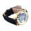 Men Quartz Watch Starry Sky Dial Leather Strap 2