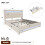 4ft6 Double Upholstered Bed with 4 Storage Drawers 10