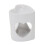 Ceramic Tealight Holder Essential Oil Burner Heart Shape White 1