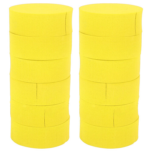 12 Stuks C-vormige Sponge Haarrollen Hittevrij