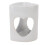 Ceramic Tealight Holder Essential Oil Burner Heart Shape White 4