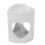 Ceramic Tealight Holder Essential Oil Burner Heart Shape White 3