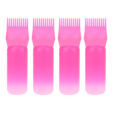 4x Wurzeln-Kamm-Farbflasche Haarfarbe Pinsel mit Skala
