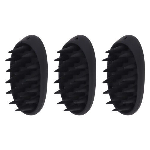3 Pz Spazzola Massaggio Cuoio Capell