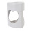 Ceramic Tealight Holder Essential Oil Burner Heart Shape White 5