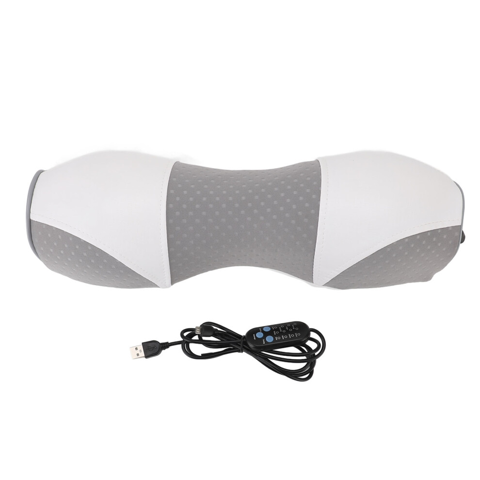 Neck Massager with Heat 4 Levels 4 Vibration Gear USB Zippered Cover