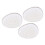 4pcs Silver Egg Shape Hair Brush Gentle Detangling Comb 5